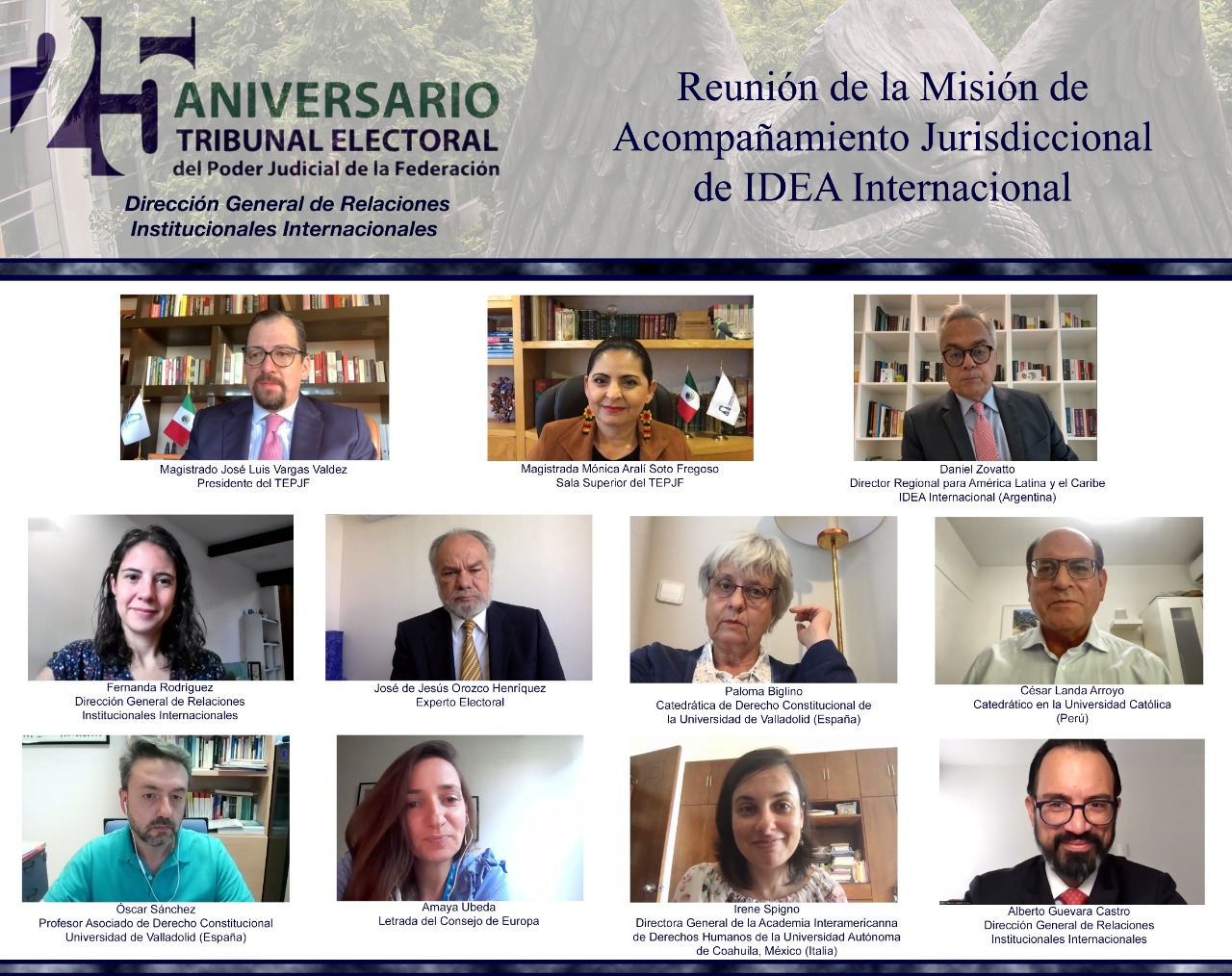 El TEPJF conversa con la Misión de Acompañamiento Jurisdiccional de IDEA Internacional