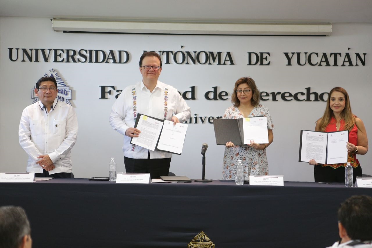Firman TEPJF y Tribunal Electoral de Yucatán acuerdo para fortalecer capacitación de servidoras y servidores públicos en materia de justicia electoral