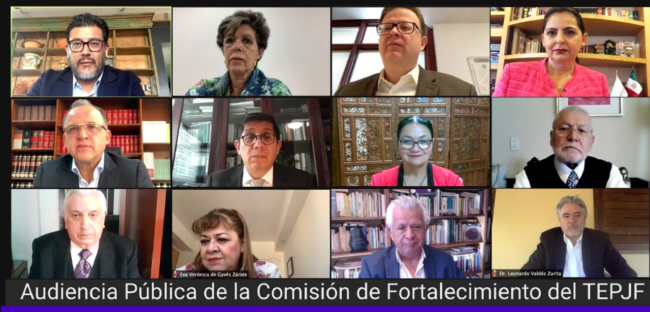 Constructores del actual sistema de Justicia Electoral de México participan en la Segunda Audiencia Pública de la Comisión de Fortalecimiento del TEPJF