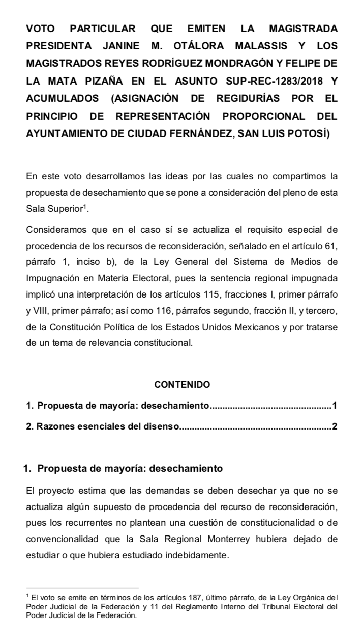 SUP-REC-1283/2018 y acumulados