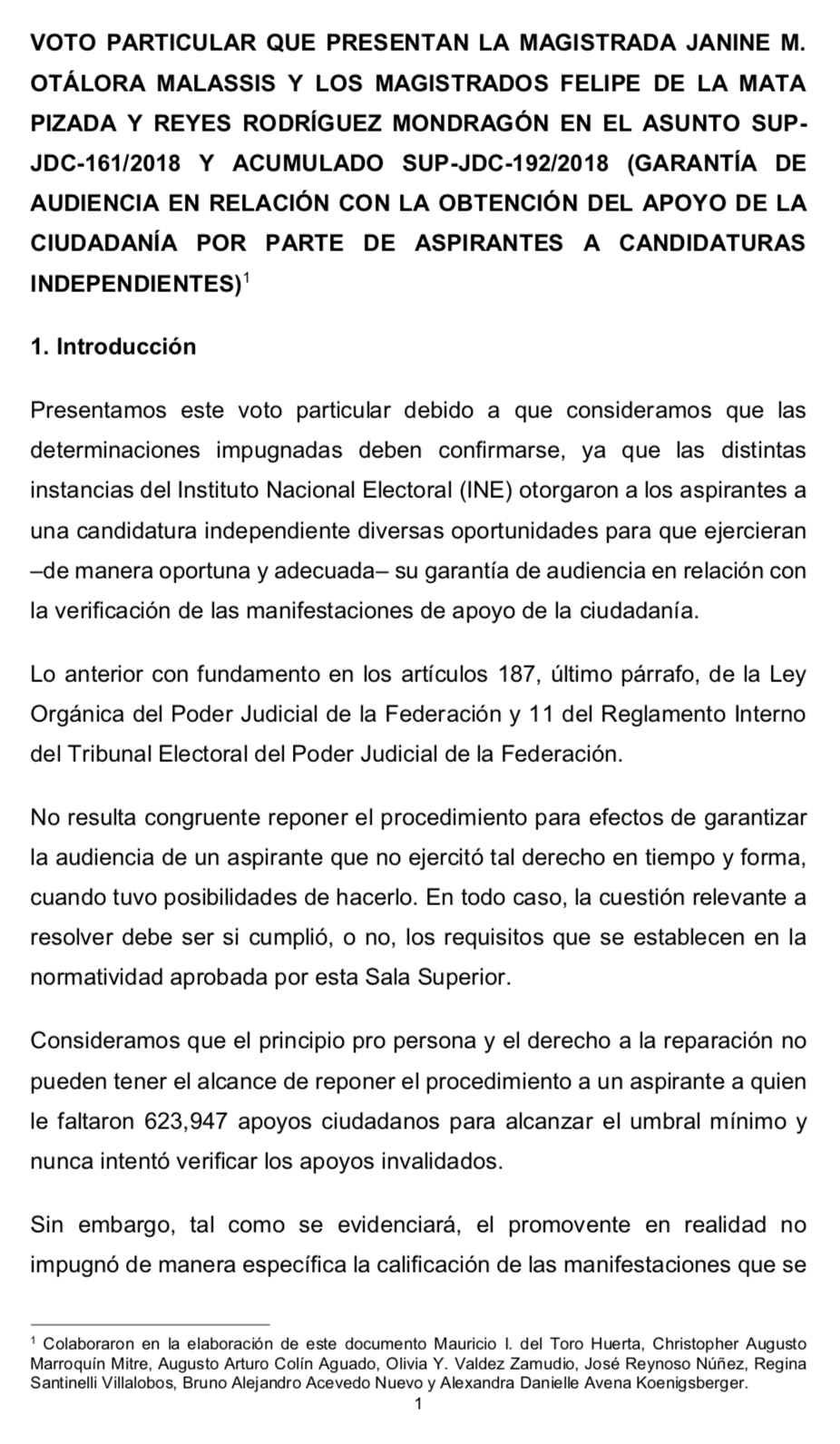 SUP-JDC-161/2018 y acumulado