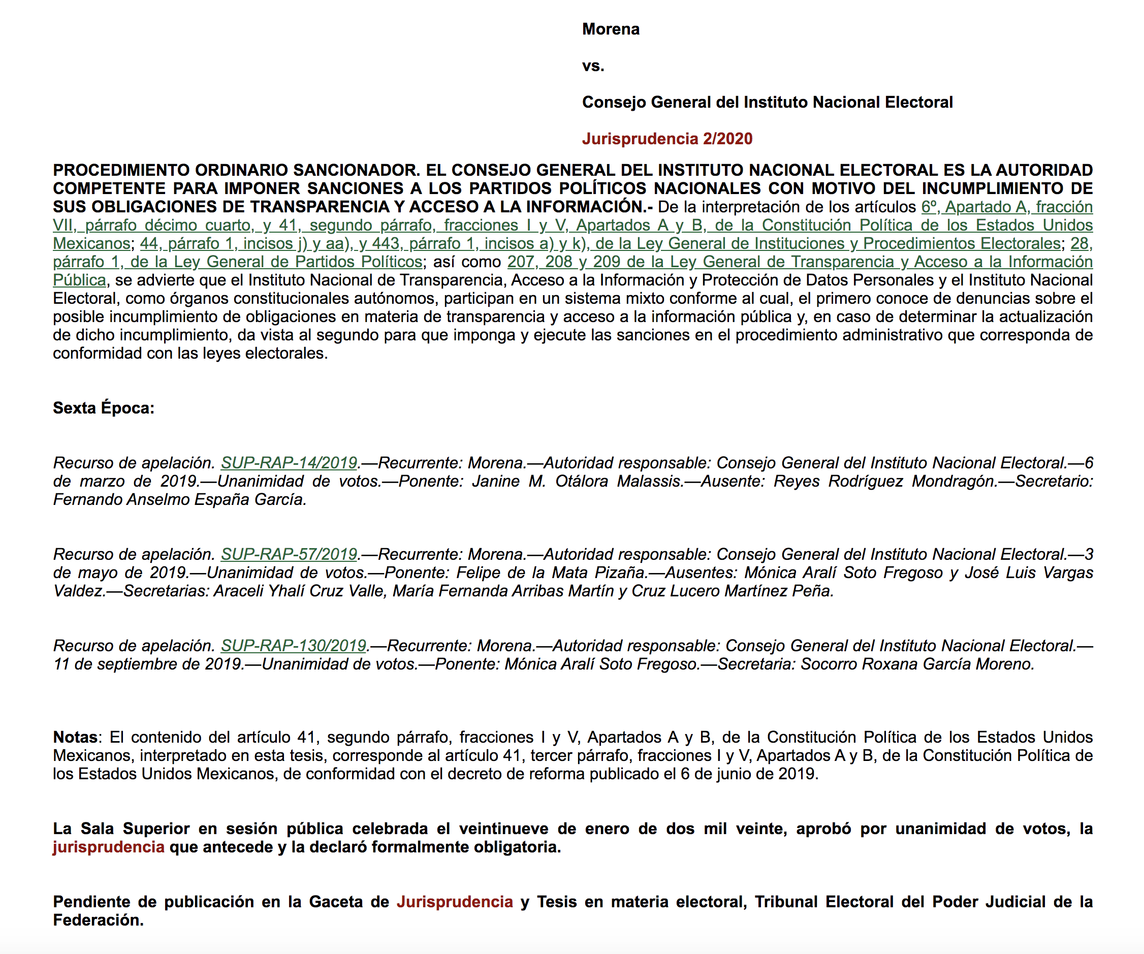 PROCEDIMIENTO ORDINARIO SANCIONADOR. EL CONSEJO GENERAL DEL INSTITUTO NACIONAL ELECTORAL ES LA AUTORIDAD COMPETENTE PARA IMPONER SANCIONES A LOS PARTIDOS POLÍTICOS NACIONALES CON MOTIVO DEL INCUMPLIMIENTO DE SUS OBLIGACIONES DE TRANSPARENCIA Y ACCESO A LA INFORMACIÓN.