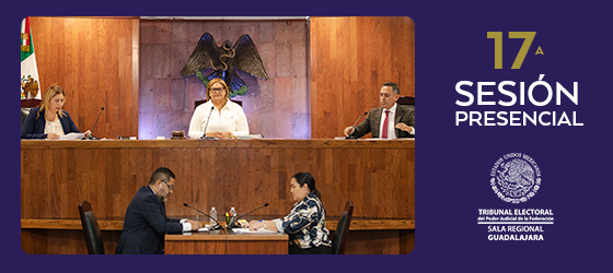 LA SALA REGIONAL GUADALAJARA CELEBRÓ SU DÉCIMA SÉPTIMA SESIÓN PÚBLICA