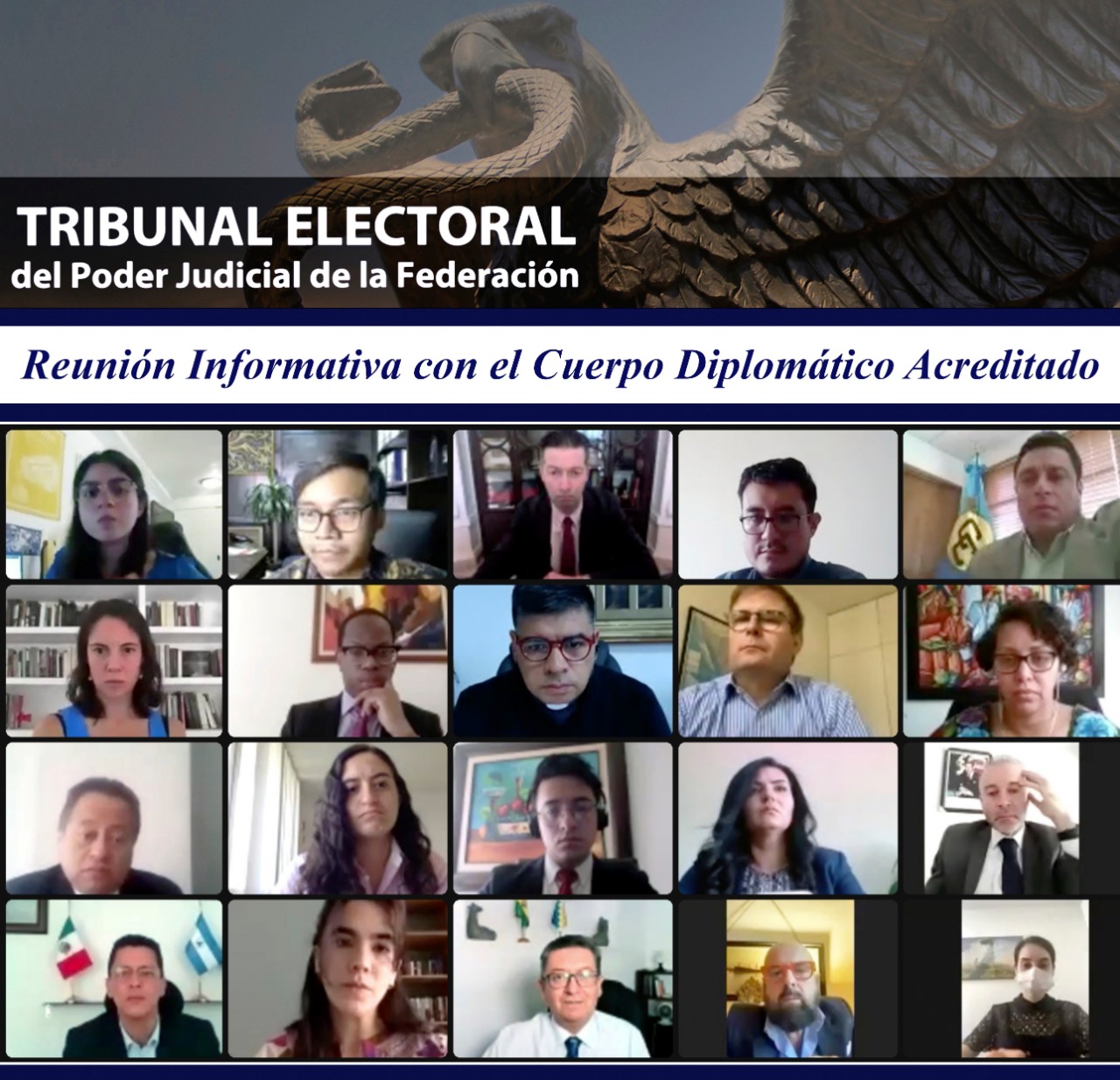 El TEPJF, listo para enfrentar comicios, asegura José Luis Vargas ante cuerpo diplomático