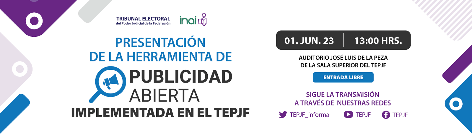 Presentación de la Herramienta de Publicidad Abierta Implementada en el TEPJF