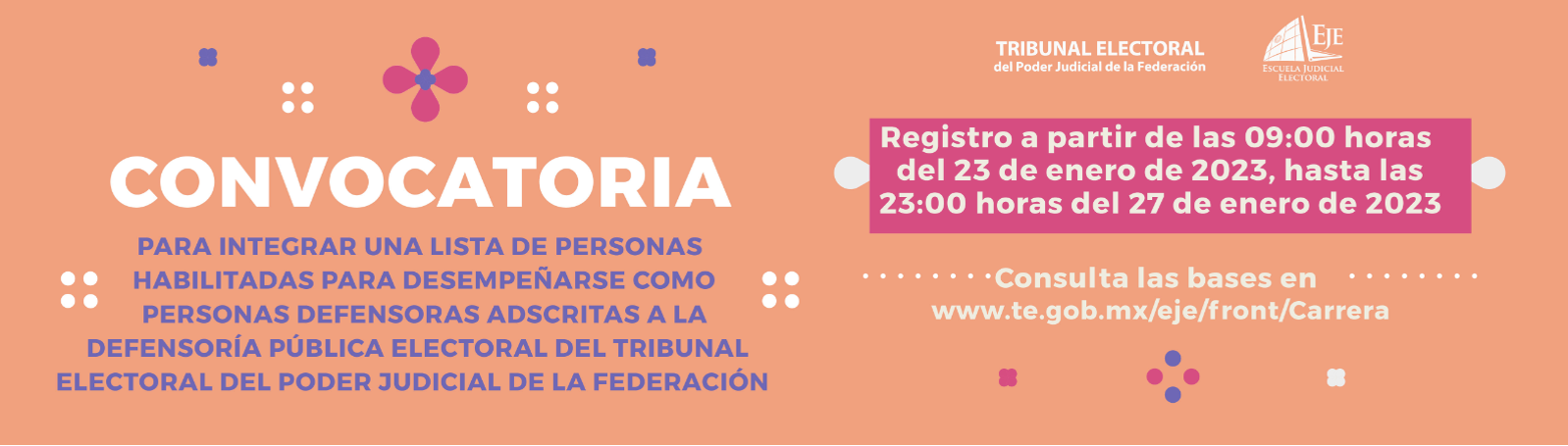 Convocatoria Defensoría Pública Electoral del TEPJF