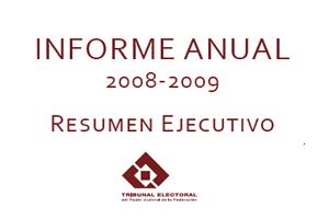 Informe de Labores 2008-2009 (Ejecutivo)