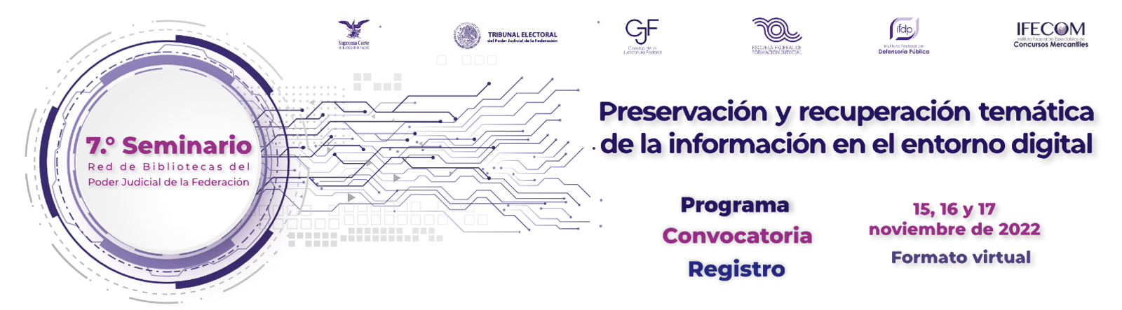 7° Seminario Red de Bibliotecas del Poder Judicial de la Federación