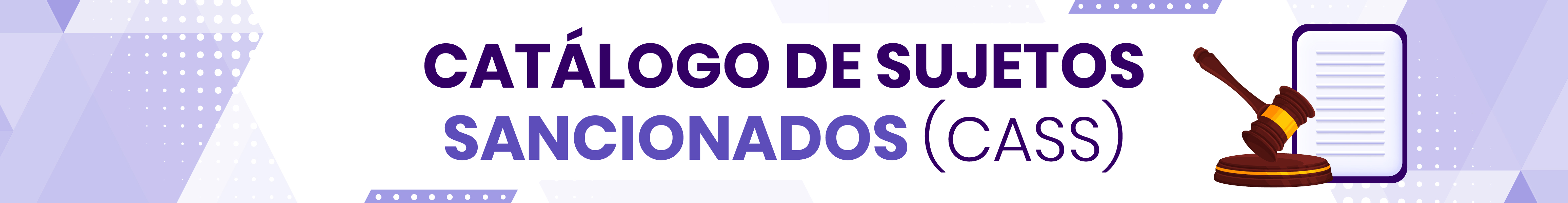 Cátalogo de Sujetos Sancionados