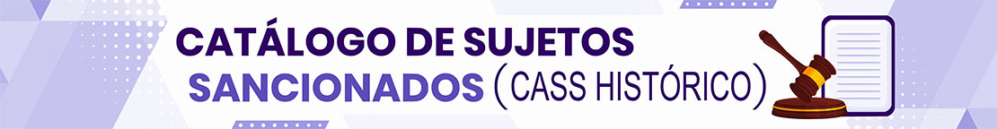 Cátalogo de Sujetos Sancionados