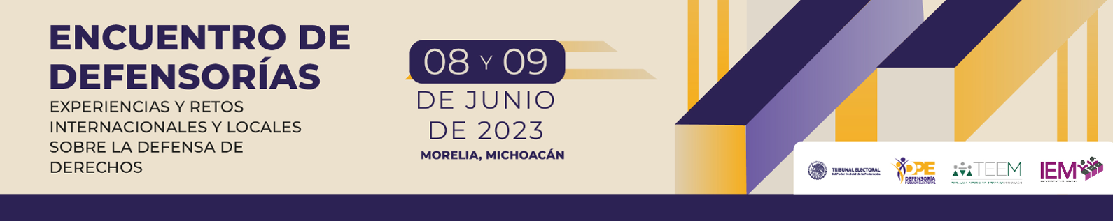 Encuentro de Defensorías: Experiencias y retos internacionales y locales sobre la defensa de los derechos político-electorales