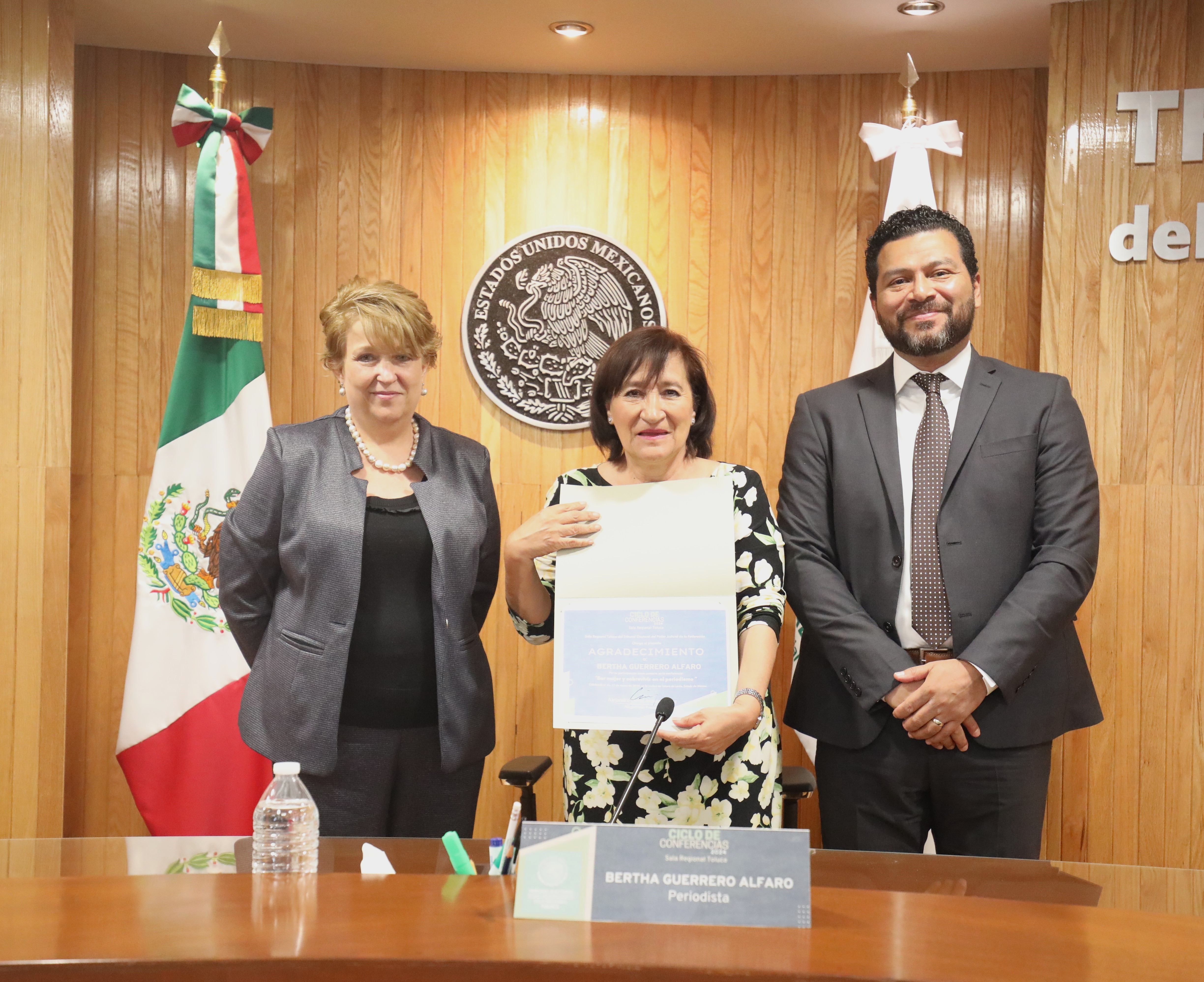 LA SALA REGIONAL TOLUCA, DI&Oacute; INICIO A SU CICLO DE CONFERENCIAS 2024 Y CONT&Oacute; CON LA PRESENCIA DE LA PERIODISTA BERTHA ALFARO.