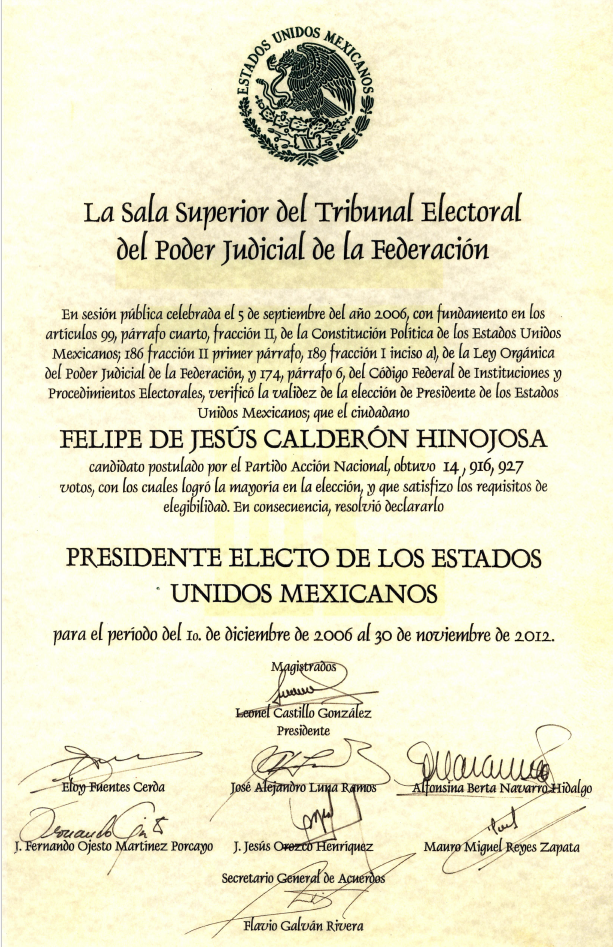 archivo Felipe Calderón Hinojosa