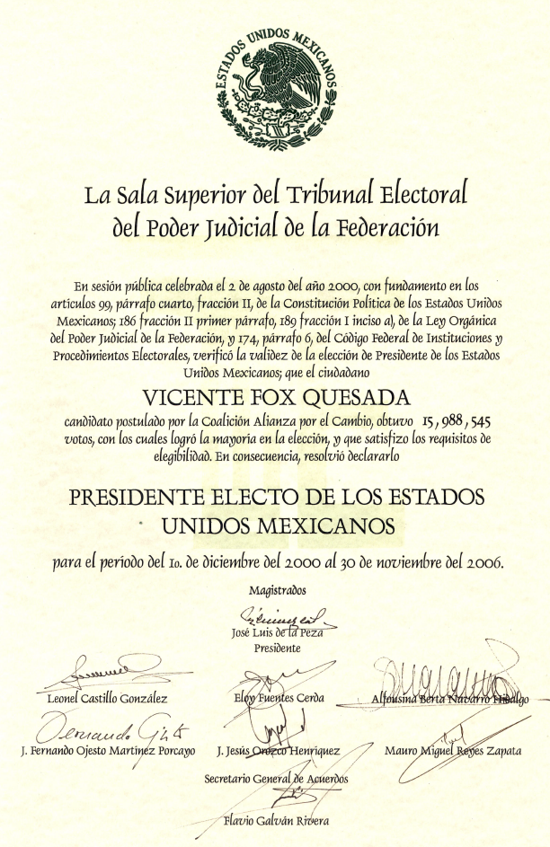 archivo Vicente Fox Quesada